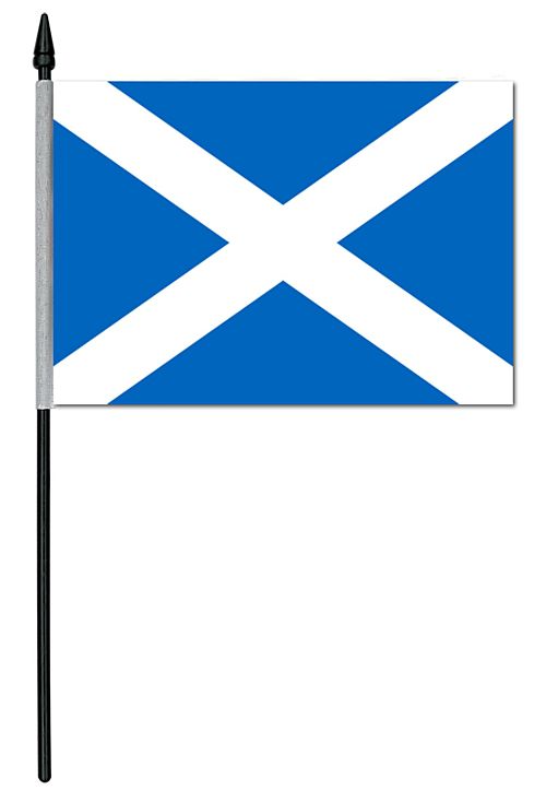 St. Andrew's Cloth Table Flag - 4" x 6"