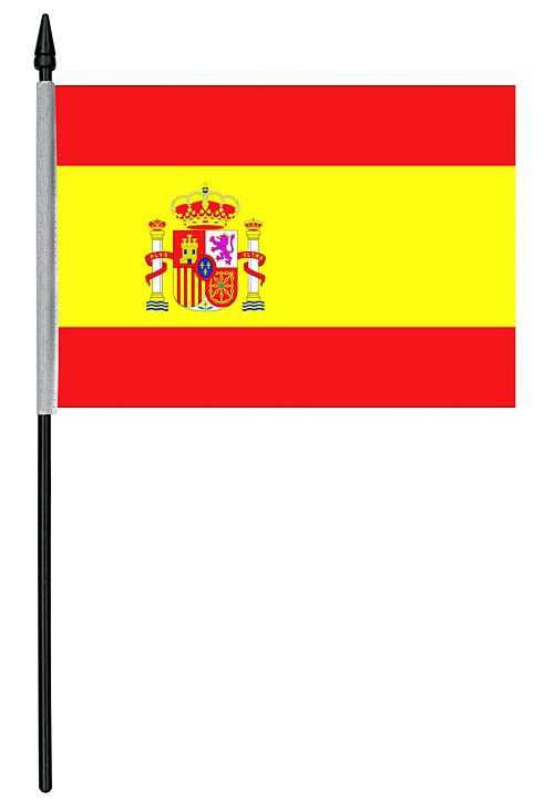 Spanish Cloth Table Flag - 4" x 6"