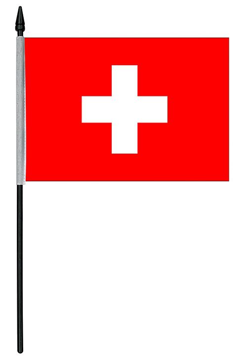 Swiss Cloth Table Flag - 4" x 6"