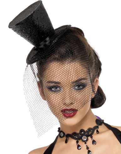 Fever Mini Top Hat- Black