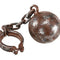 Rusted Effect Jumbo Ball and Chain - 61cm