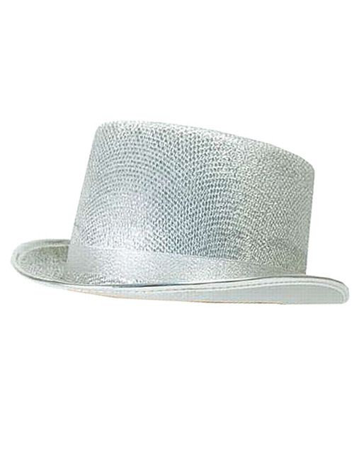 Top Hat- Silver Lurex