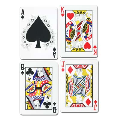 Casino Playing Card Cutouts - Pack of 4 - 63.5cm