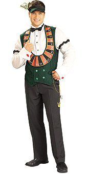 Casino Croupier Lifesize Cardboard Cutout - 1.8m