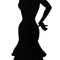 Flamenco Dancer Silhouette Cardboard Cutout - 1.84m