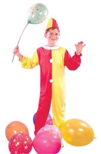 Red and Yellow Clown Costume
