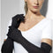 Long Black Jersey Opera Gloves