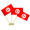 Tunisian Paper Table Flags - 15cm on 30cm Pole - Each