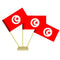 Tunisian Paper Table Flags 15cm on 30cm Pole