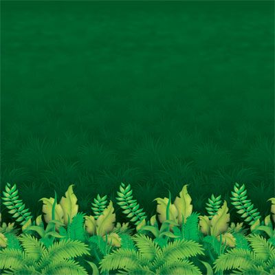 Jungle Foliage Backdrop - 4' x 30'