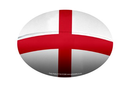 Mini St George Rugby Ball Decoration - A5 Size