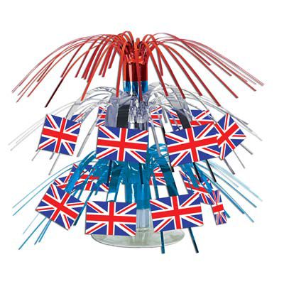 British Flag Mini Cascade Centrepice - 19.1cm