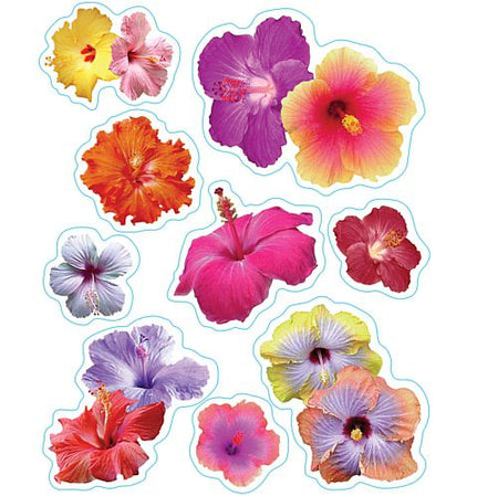 Hibiscus Clings - Assorted Designs - 43.2cm