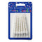 White Glitter Cake Candles - 7.5cm - Pack of 12