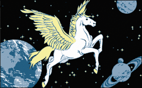 Pegasus Polyester Fabric Flag 5ft x 3ft