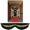 Black & Gold Fabric Drapes - 1.78m