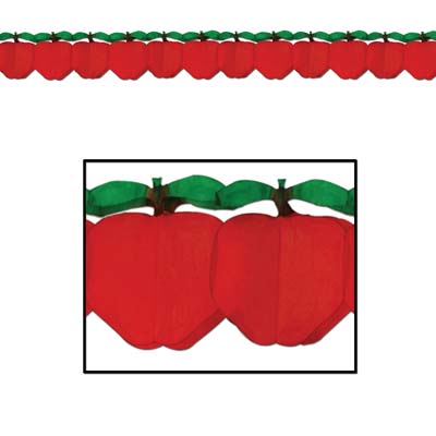 Tissue Apple Garland - 3.66m