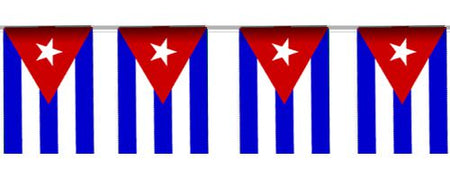Cuban Flag Interior Bunting - 2.4m