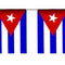 Cuban Flag Interior Bunting - 2.4m