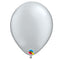 Mini Metallic Silver Qualatex Balloons - 5