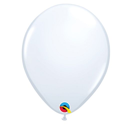 Pearl White Plain Colour Mini Latex Balloons - 5" - Pack of 10