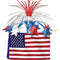 American Flag Table Centrepiece - 33cm - Each