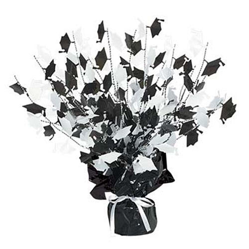 Graduate Cap Foil Spray Centrepiece - 38.1cm