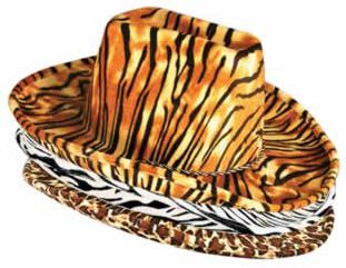 Assorted Animal Print Cowboy Hat - Each