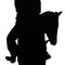 Cowboy on Horse Silhouette Lifesize Cardboard Cutout - 1.88m