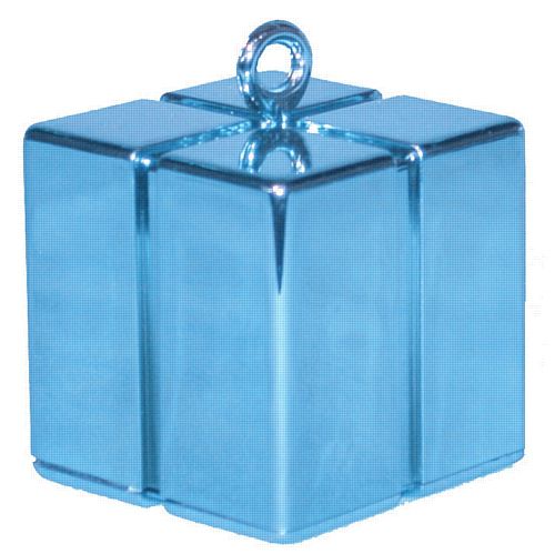 Pearl Blue Gift Box Balloon Weight - 110g - 62mm
