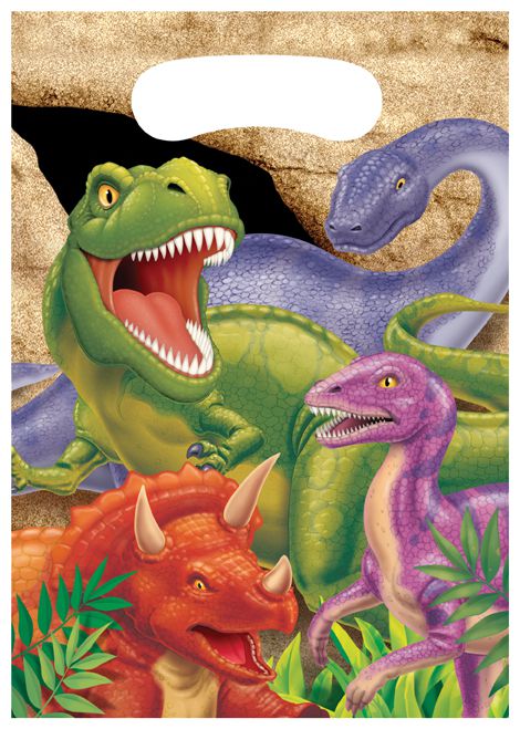 Dino Blast Party Bags - Pack of 8