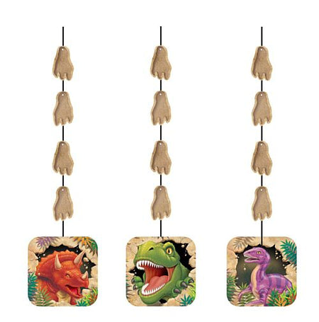 Dino Blast Hanging Cutouts - Pack of 3