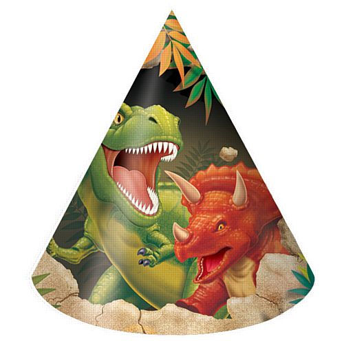 Dino Blast Hats - Pack of 8