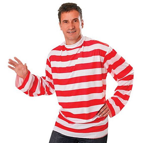 Red and White Striped Jumper