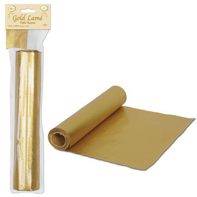 Gold Lame Table Runner - 15.24m