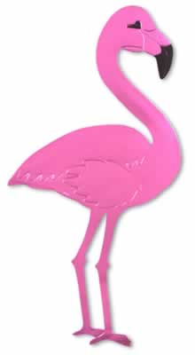 Foil Flamingo Silhouette - 55.9cm