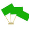 Green Paper Table Flags - 15cm on 30cm Pole - Each