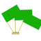 Green Paper Paper Table Flags 15cm on 30cm Pole