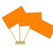 Orange Paper Table Flags 15cm on 30cm Pole