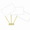 White Paper Paper Table Flags 15cm on 30cm Pole