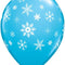 Snowflakes & Sparkles Blue Qualatex Balloons - 11