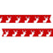 Reindeer Printed Ribbon Red - 15mm - Per Metre