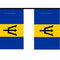 Barbados Flag Bunting 2.4m