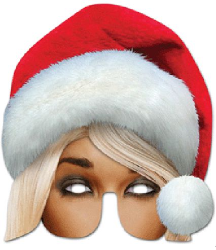 Mrs Claus Card Mask