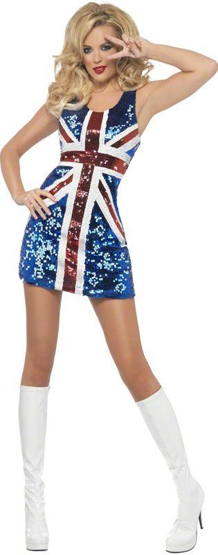 Rule Britannia Union Jack Sequin Dress