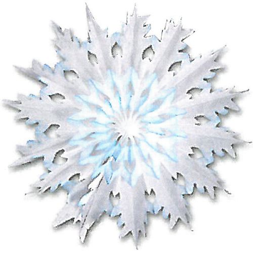 Dip-Dyed Snowflake - 17" - Each