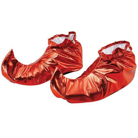 Metallic Elf Shoe Covers Red – Party Packs