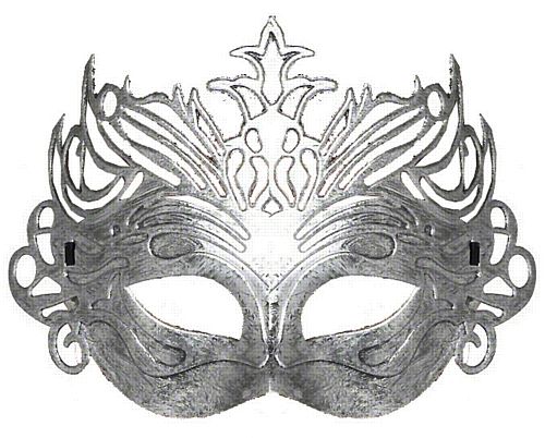 Columbine Silver Mask