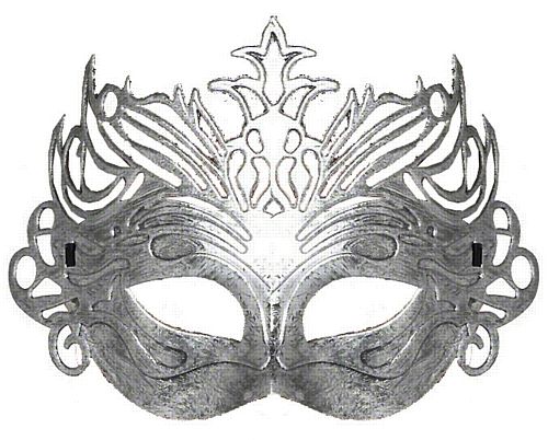 Columbine Silver Mask