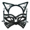 Black Lace Cat Mask With Headband Ears